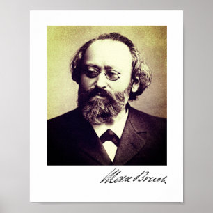 Max Bruch – 署名ポスター ポスター