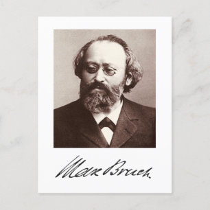 Max Bruch – 署名 ポストカード