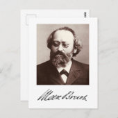Max Bruch – 署名 ポストカード (正面/裏面)