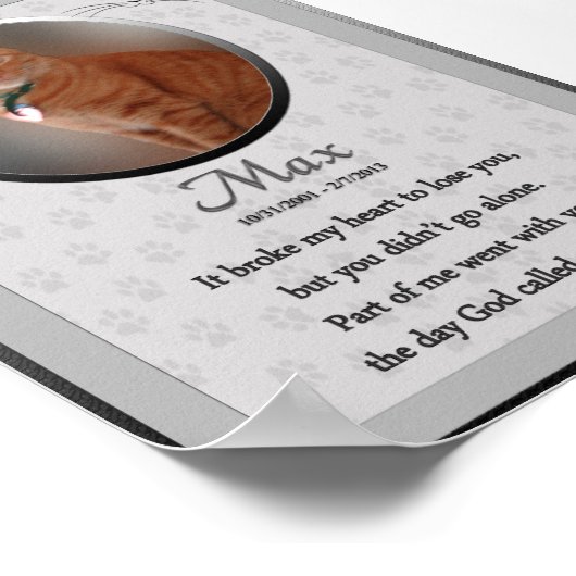 Max - Cat Memorial ポスター (角)