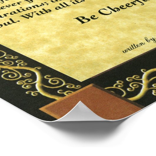 Max EhrmannによるDESIDERATAポスター ポスター (角)