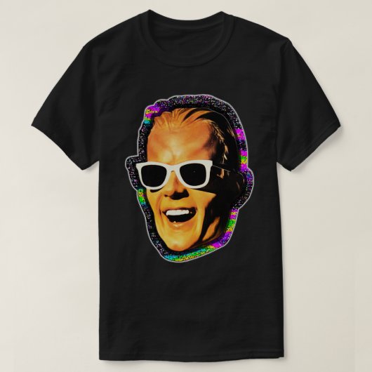 MAX HEADROOM 80sカルトTVショー Tシャツ (デザイン正面)