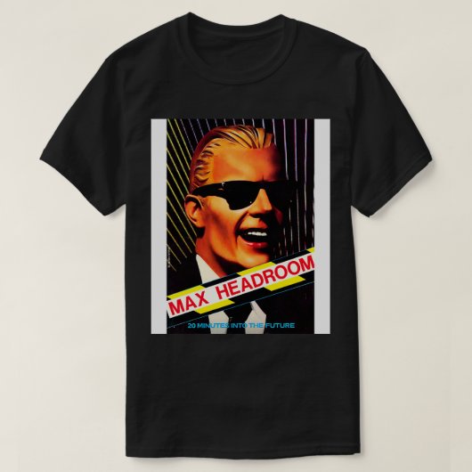 Max Headroom UK 1985 Tシャツ (デザイン正面)