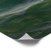 Max Jensenによる波の上のカモメ ポスター (角)