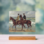 Max Liebermann: Two Riders on the Beach Art アクリルサイン (ニュートラル)