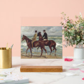 Max Liebermann: Two Riders on the Beach Art アクリルサイン (ウェディング)