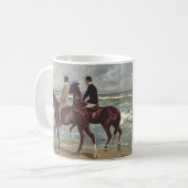 Max Liebermann: Two Riders on the Beach Art コーヒーマグカップ (正面左)