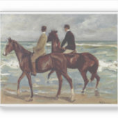 Max Liebermann: Two Riders on the Beach Art シール (正面)