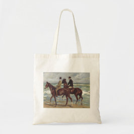 Max Liebermann: Two Riders on the Beach Art トートバッグ