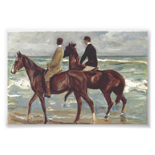 Max Liebermann: Two Riders on the Beach Art フォトプリント (正面)