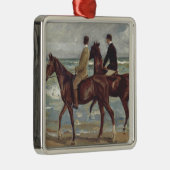 Max Liebermann: Two Riders on the Beach Art メタルオーナメント (右)