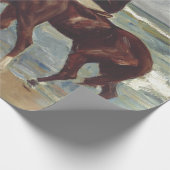 Max Liebermann: Two Riders on the Beach Art ラッピングペーパー (角)