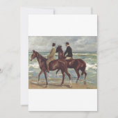 Max Liebermann: Two Riders on the Beach Art 招待状 (正面)