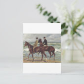 Max Liebermann: Two Riders on the Beach Art 案内ポストカード (スタンド正面)
