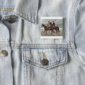 Max Liebermann: Two Riders on the Beach Art 缶バッジ (インサイチュ)