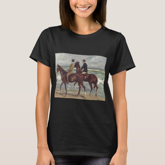 Max Liebermann: Two Riders on the Beach Art Tシャツ (正面)