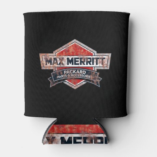 Max Meritt自動パーツクーラーボックスラスティロゴ 缶クーラー (正面)