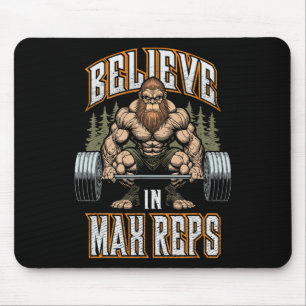 Max RepsのBigfoot 信じ Gym Deadliftボディビルド マウスパッド