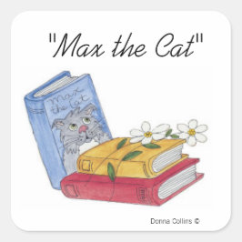 Max the Cat Bookスタンプ スクエアシール