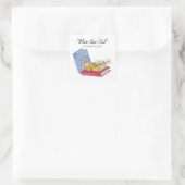 Max the Cat Bookスタンプ スクエアシール (バッグ)