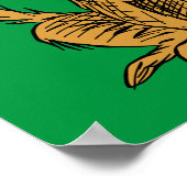 Max the Dog in Santa Hat ポスター (角)