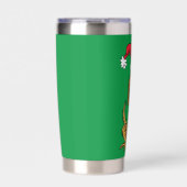 Max the Dog in Santa Hat 保温保冷タンブラー (正面)