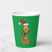Max the Dog in Santa Hat 紙コップ (正面)