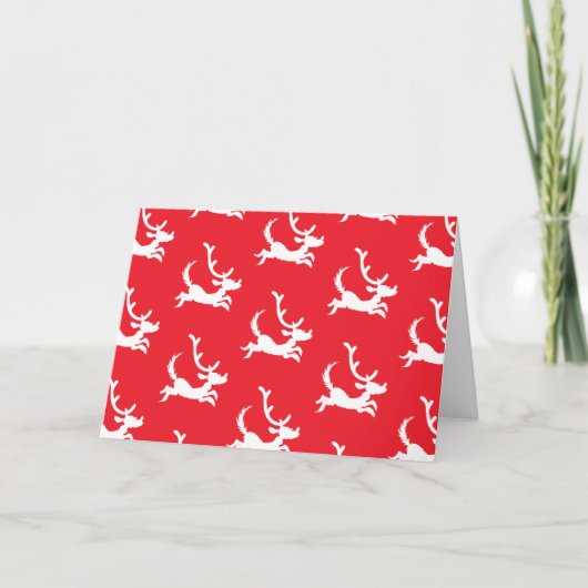 Max the Reindeer Silhouette カード (正面)