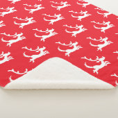 Max the Reindeer Silhouette シェルパブランケット (3/4)