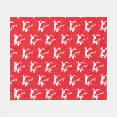 Max the Reindeer Silhouette フリースブランケット (正面(横))