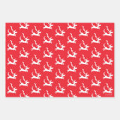 Max the Reindeer Silhouette ラッピングペーパーシート (正面)