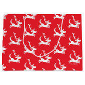 Max the Reindeer Silhouette ラージペーパーバッグ (正面)