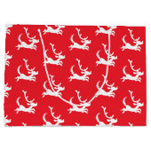 Max the Reindeer Silhouette ラージペーパーバッグ (裏面)