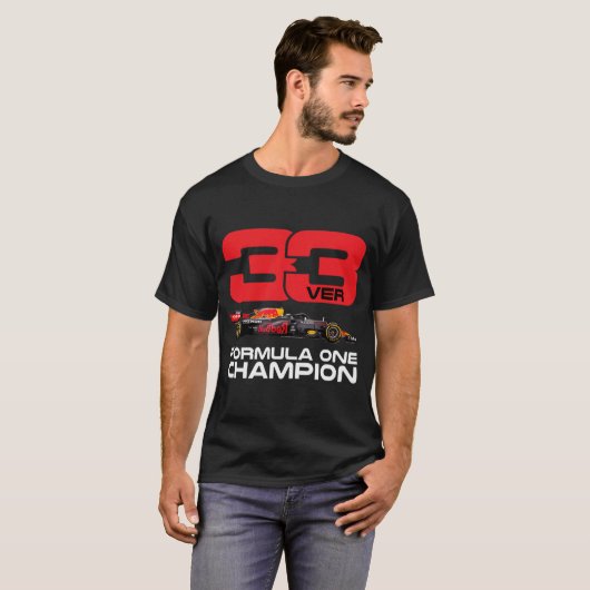 Max Verstappen Formula One Champion F1 Go Max 33 Tシャツ (正面フル)