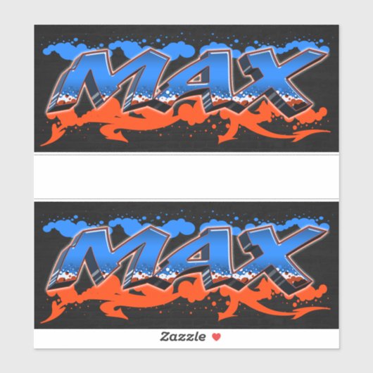 Max Vorname Name Graffiti Aufkleber Sticker シール (シート)