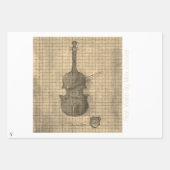 Max Zaxsterラッピング紙シートによるファーストバイオリン ラッピングペーパーシート (正面2)