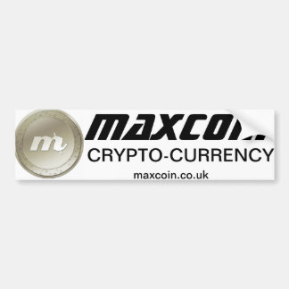 Maxcoinのバンパーステッカー バンパーステッカー