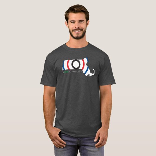 MAXEACHUSETTSの灰色 Tシャツ (正面フル)