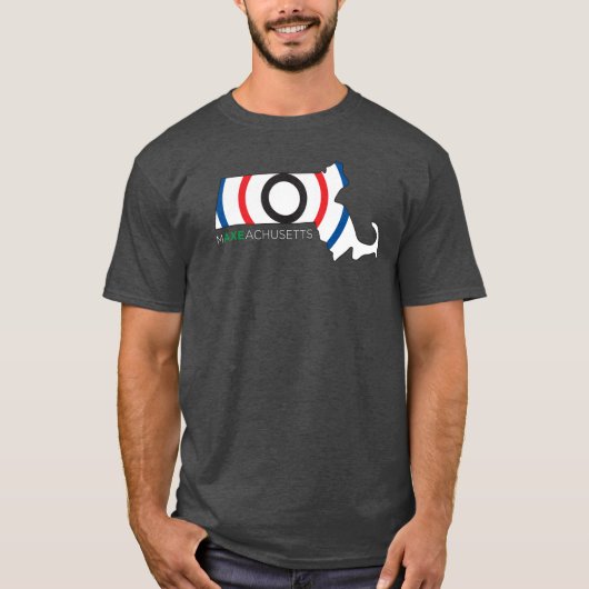MAXEACHUSETTSの灰色 Tシャツ (正面)