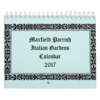 Maxfield Parrish著イタリアンな庭 カレンダー