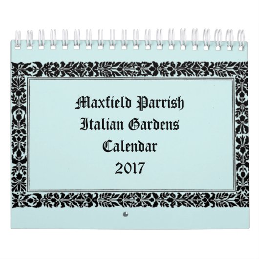 Maxfield Parrish著イタリアンな庭 カレンダー (カバー)