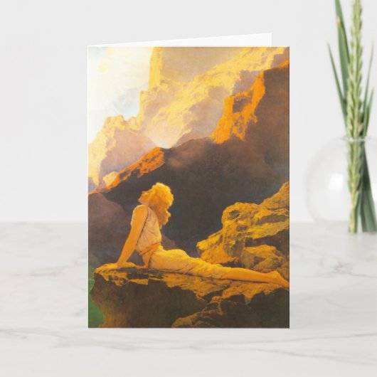 Maxfield Parrish著"野生のガチョウ"、 カード (正面)