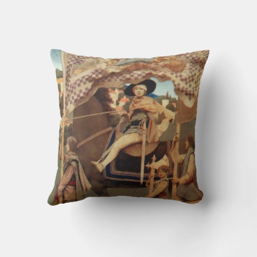 Maxfield Parrish art クッション (裏面)