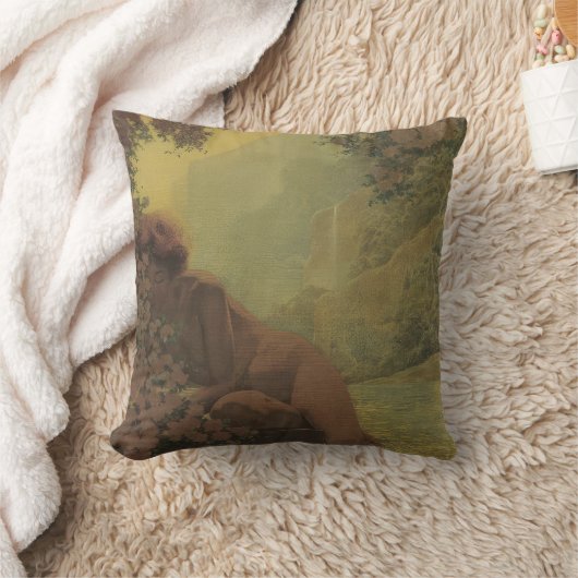 Maxfield Parrish art painting クッション (ブランケット)