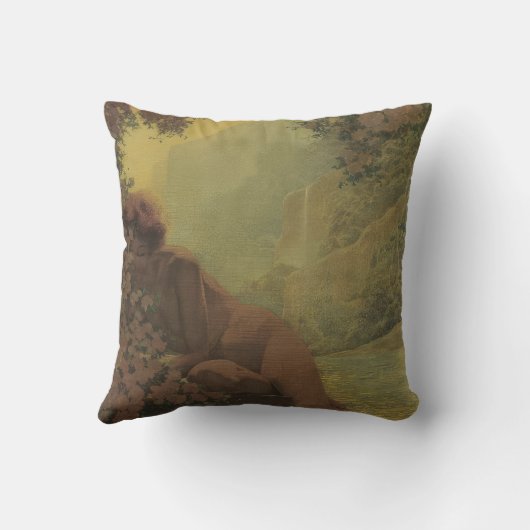 Maxfield Parrish art painting クッション (裏面)