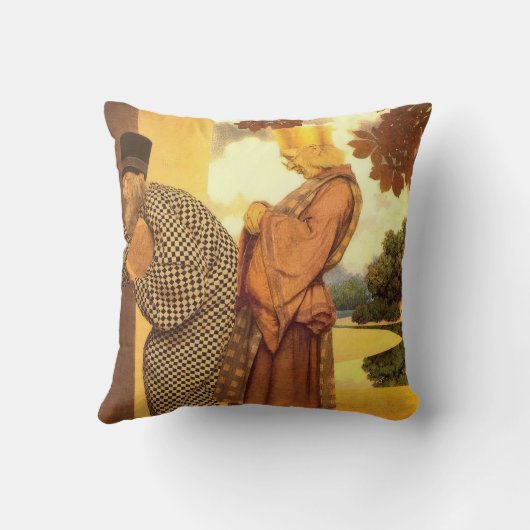 Maxfield Parrish art style クッション (裏面)