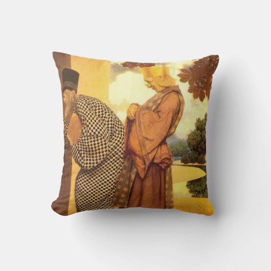 Maxfield Parrish art style クッション (正面)