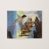 Maxfield Parrish Dinky鳥のヴィンテージの本 ジグソーパズル (横)