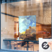 Maxfield Parrish Morning 1922 Cloud Blue Fine Art ウィンドウサイン (カフェ窓)