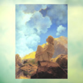 Maxfield Parrish Morning 1922 Cloud Blue Fine Art ウィンドウサイン (シート3)